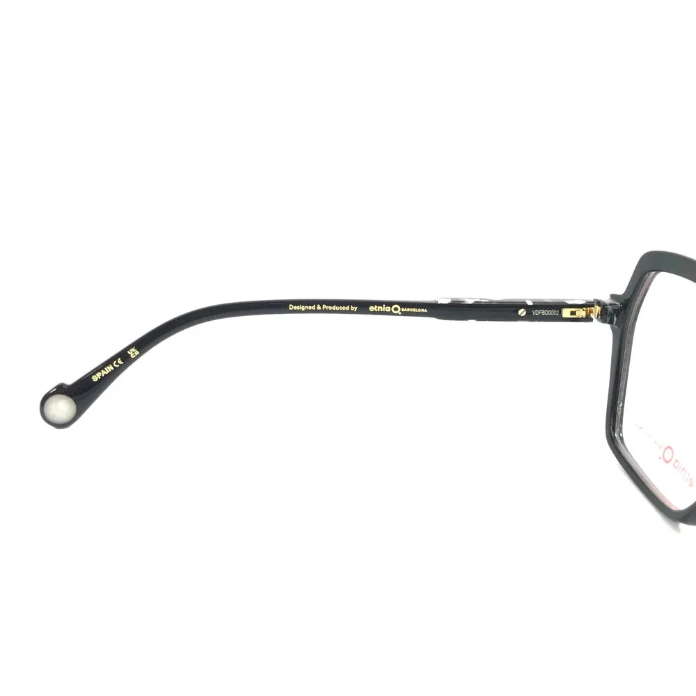 Etnia Barcelona Eyeglasses Frames KORE BK Black Geometric Full Rim 54-17-138